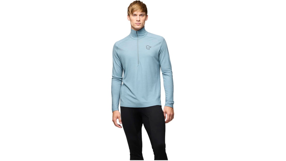 Norrona Femund Pureull Zip Neck Top - Mens