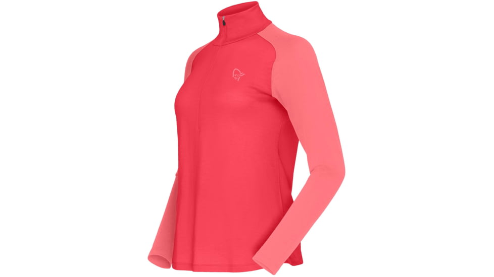 Norrona Femund PureUll Zip Neck Top - Womens