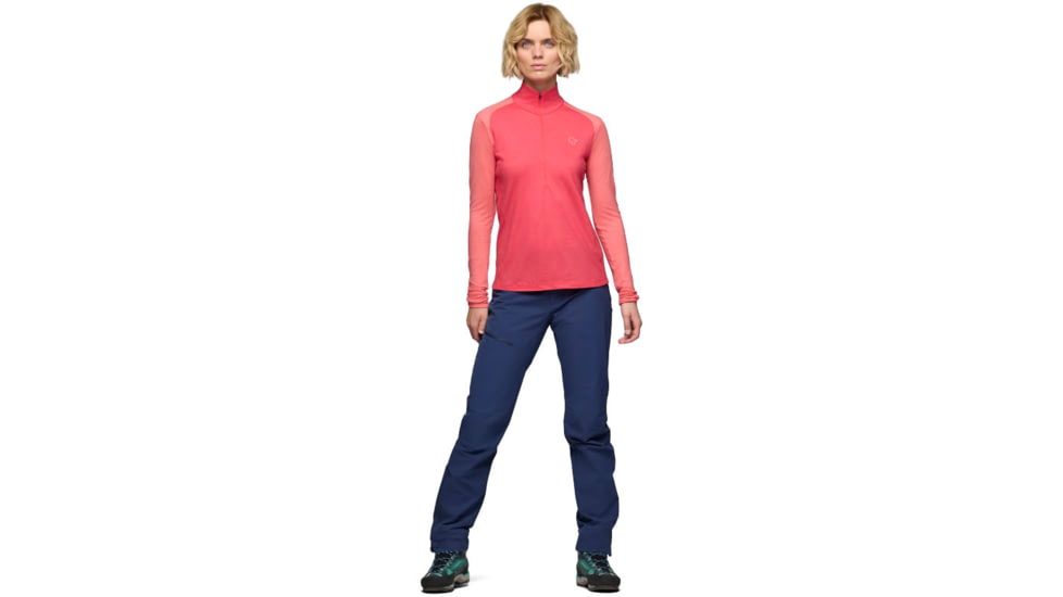 Norrona Femund PureUll Zip Neck Top - Womens
