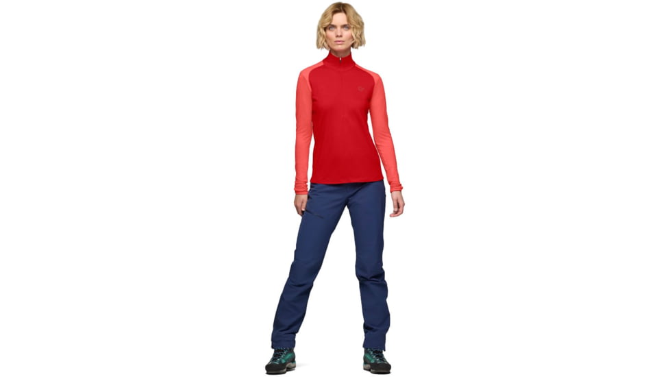 Norrona Femund PureUll Zip Neck Top - Womens