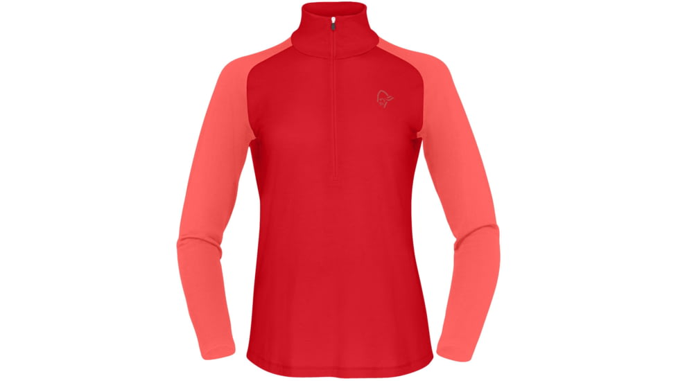 Norrona Femund PureUll Zip Neck Top - Womens