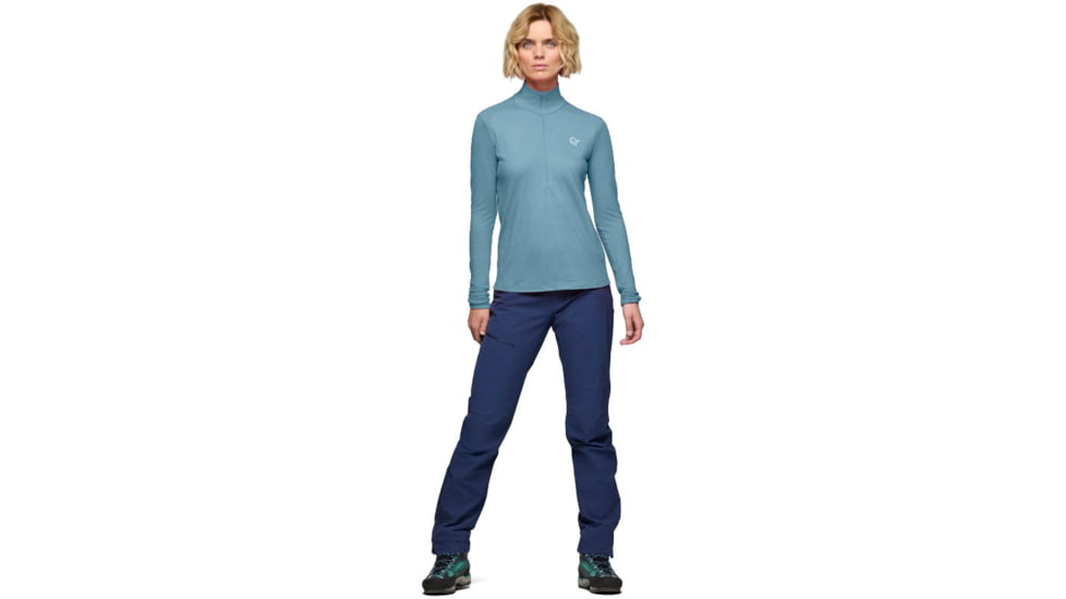 Norrona Femund PureUll Zip Neck Top - Womens