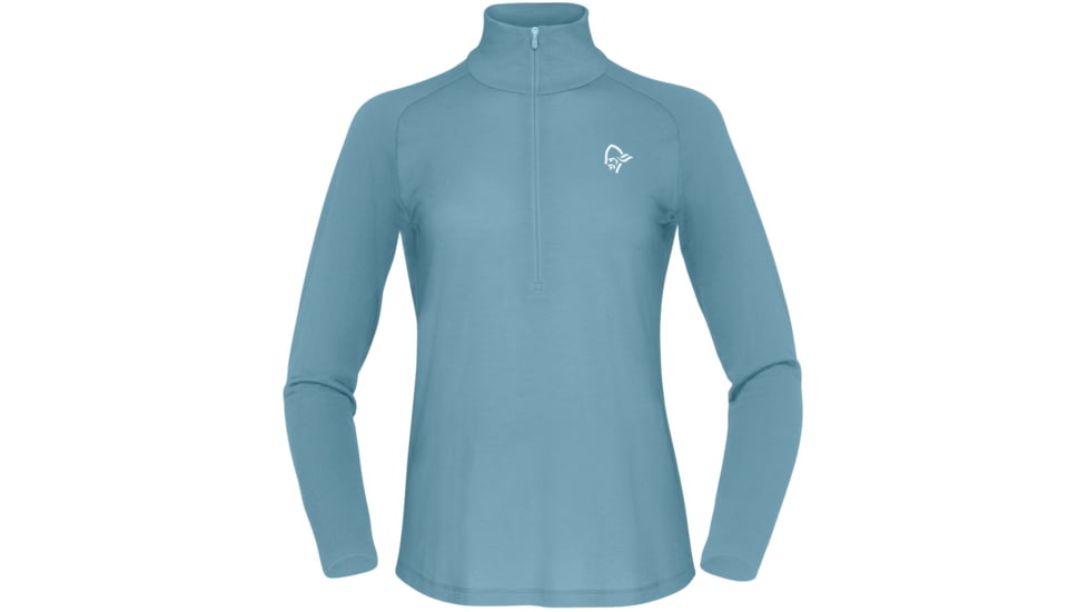Norrona Femund PureUll Zip Neck Top - Womens