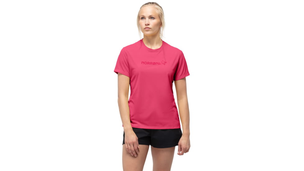 Norrona Norrona Tech T-Shirt - Womens, Honeysuckle, Small, 7042698461971