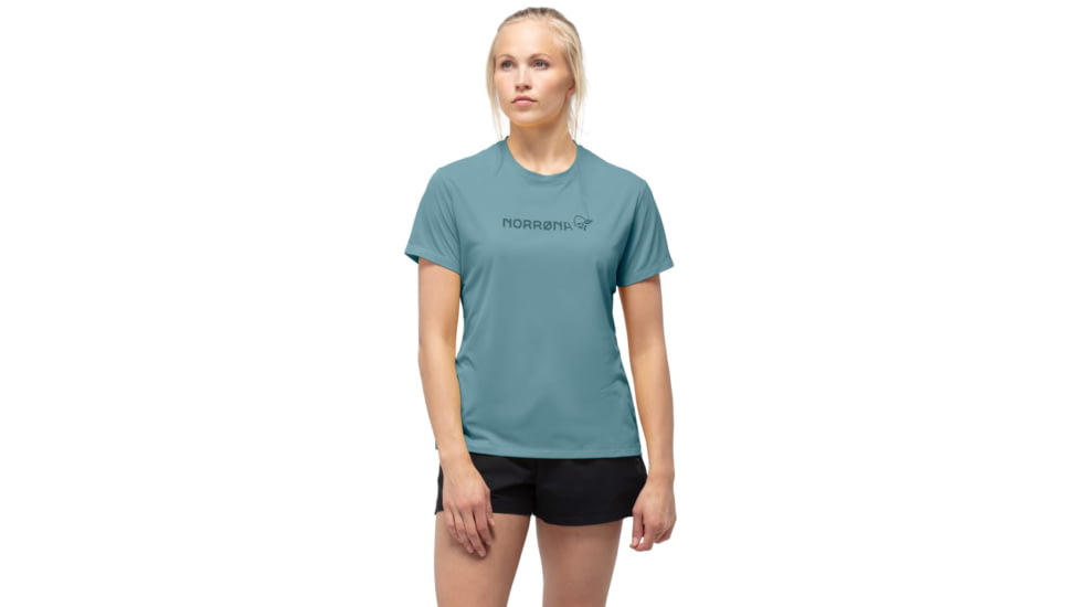 Norrona Norrona Tech T-Shirt - Womens, Tourmaline, Large, 7042698461995