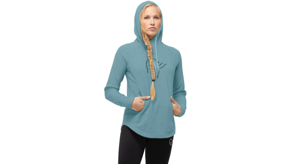 Norrona Norrona Warm2 Hood - Womens, Tourmaline Melange, Large, 7042698458742