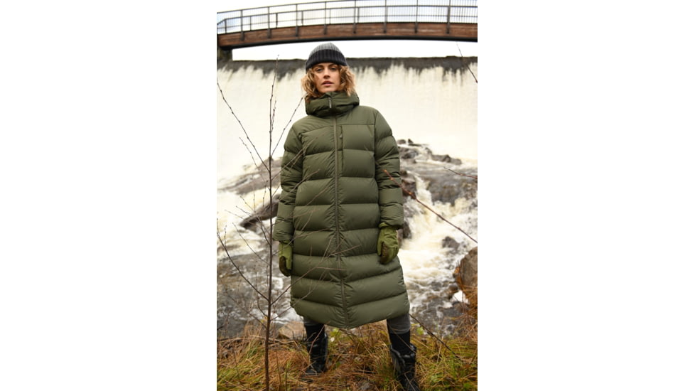 Norrona Oslo Down750 Coat - Womens, Olive Night, Extra Small, 4813-21-3301-XS
