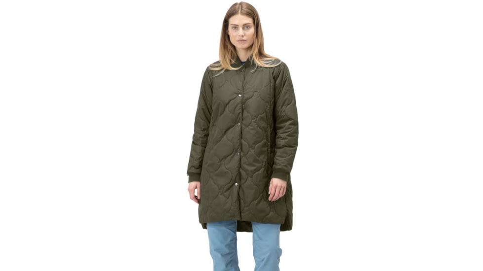 Norrona Oslo Thermo100 Coat - Womens, Olive Night, Medium, 4814-21-3301-M