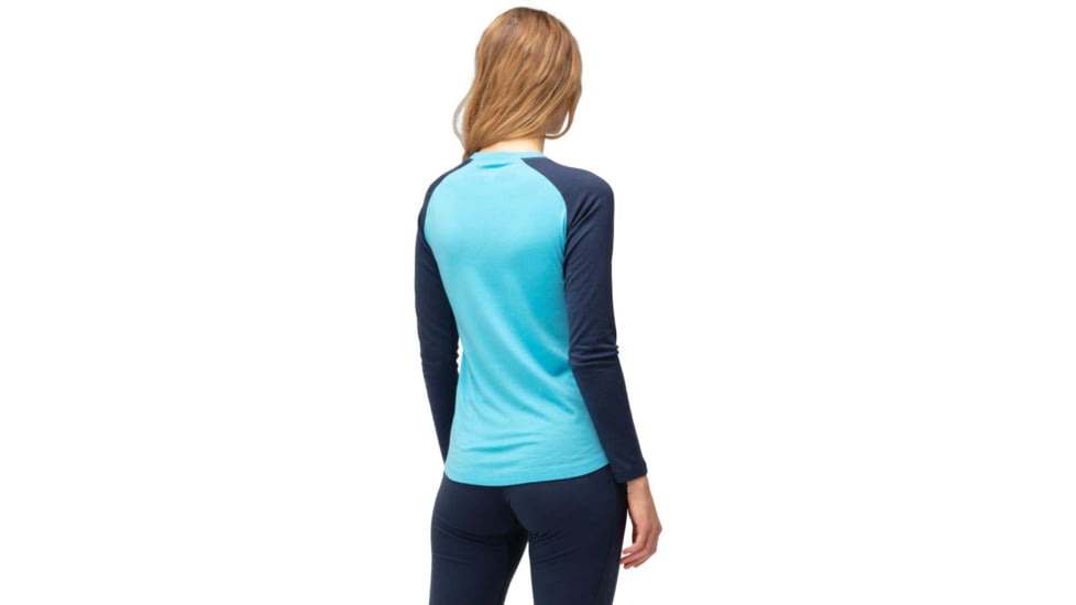 Norrona PureUll Norrona Long Sleeve - Womens, Aquarius/Indigo Night, Extra Small, 5266-21 2374 XS