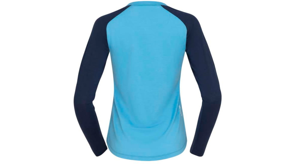 Norrona PureUll Norrona Long Sleeve - Womens, Aquarius/Indigo Night, Extra Small, 5266-21 2374 XS