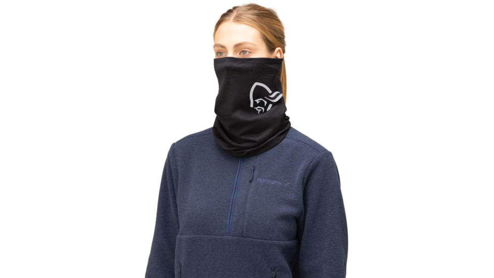 Norrona PureUll Norrona Neck Gaiter, Caviar Black, 5272-21 7718 ONE SIZE