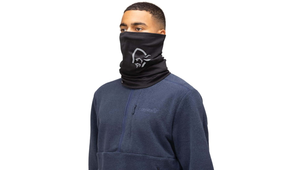 Norrona PureUll Norrona Neck Gaiter, Caviar Black, 5272-21 7718 ONE SIZE