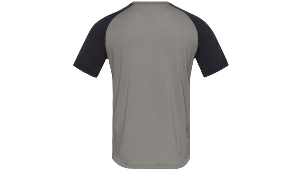 Norrona PureUll Norrona T-Shirt - Mens, Castor Grey/Caviar Black Melange, Small, 5261-21 8704 S