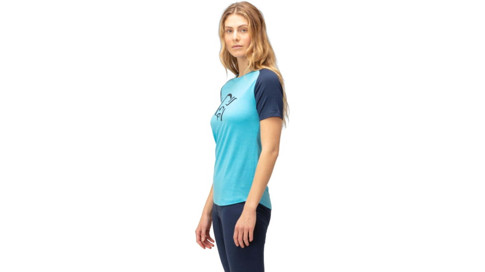 Norrona PureUll Norrona T-Shirt - Womens, Aquarius/Indigo Night, Medium, 5265-21 2374 M
