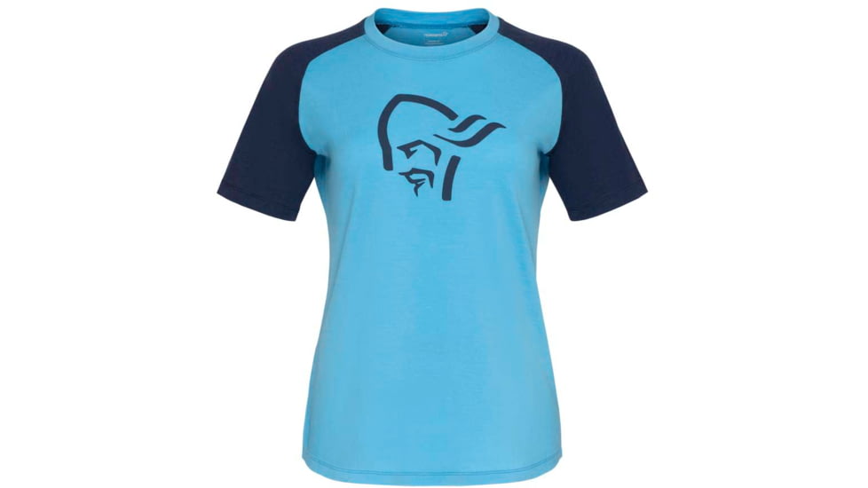 Norrona PureUll Norrona T-Shirt - Womens, Aquarius/Indigo Night, Medium, 5265-21 2374 M