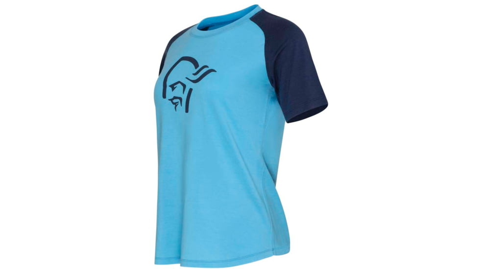 Norrona PureUll Norrona T-Shirt - Womens, Aquarius/Indigo Night, Medium, 5265-21 2374 M