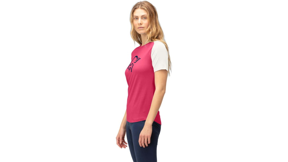 Norrona PureUll Norrona T-Shirt - Womens, Honeysuckle/Snowdrop, Medium, 5265-21 5558 M