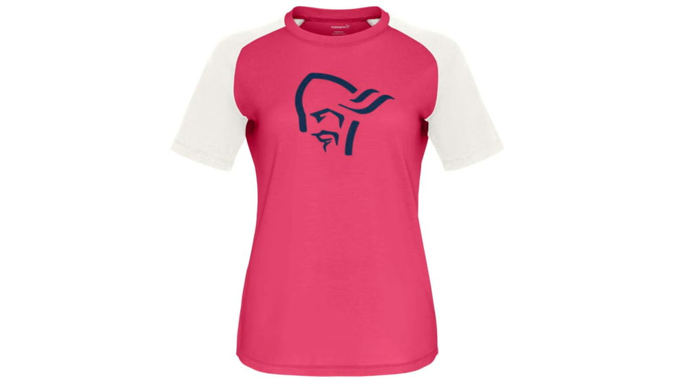 Norrona PureUll Norrona T-Shirt - Womens, Honeysuckle/Snowdrop, Medium, 5265-21 5558 M