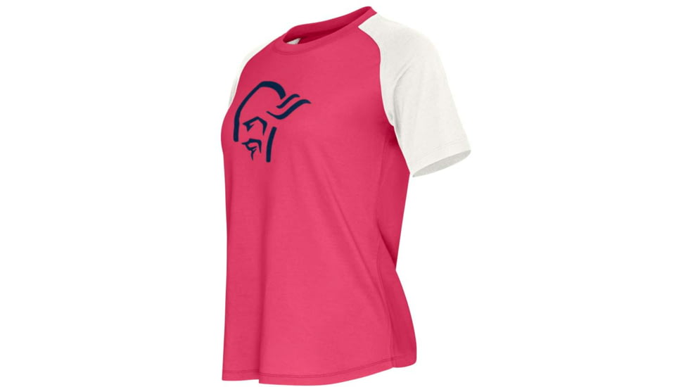 Norrona PureUll Norrona T-Shirt - Womens, Honeysuckle/Snowdrop, Medium, 5265-21 5558 M