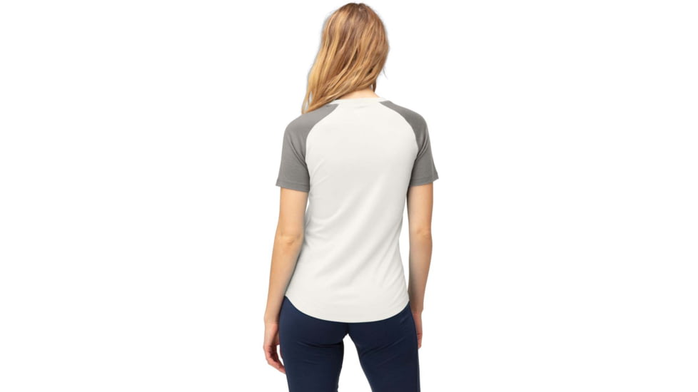 Norrona PureUll Norrona T-Shirt - Womens, Snowdrop/Castor Grey, Large, 5265-21 9942 L