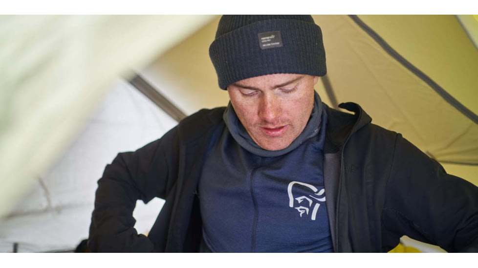 Norrona PureUll Norrona Zip Neck Shirt - Mens, Indigo Night, Large, 5270-21 2295 L