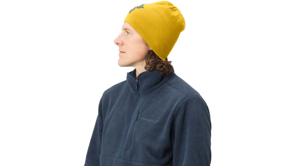 Norrona Reversible Cotton Beanie, Sulphur, Large, 1489-15 5010 L