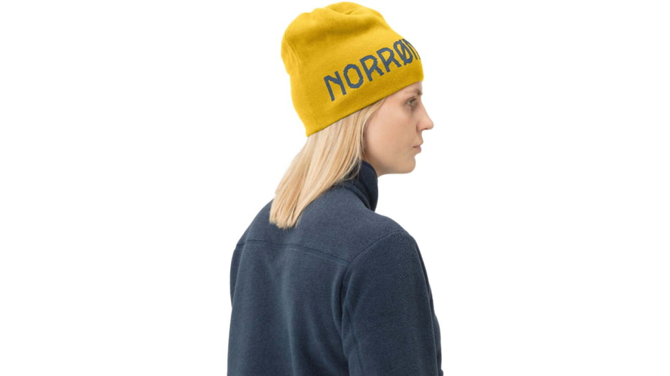 Norrona Reversible Cotton Beanie, Sulphur, Large, 1489-15 5010 L