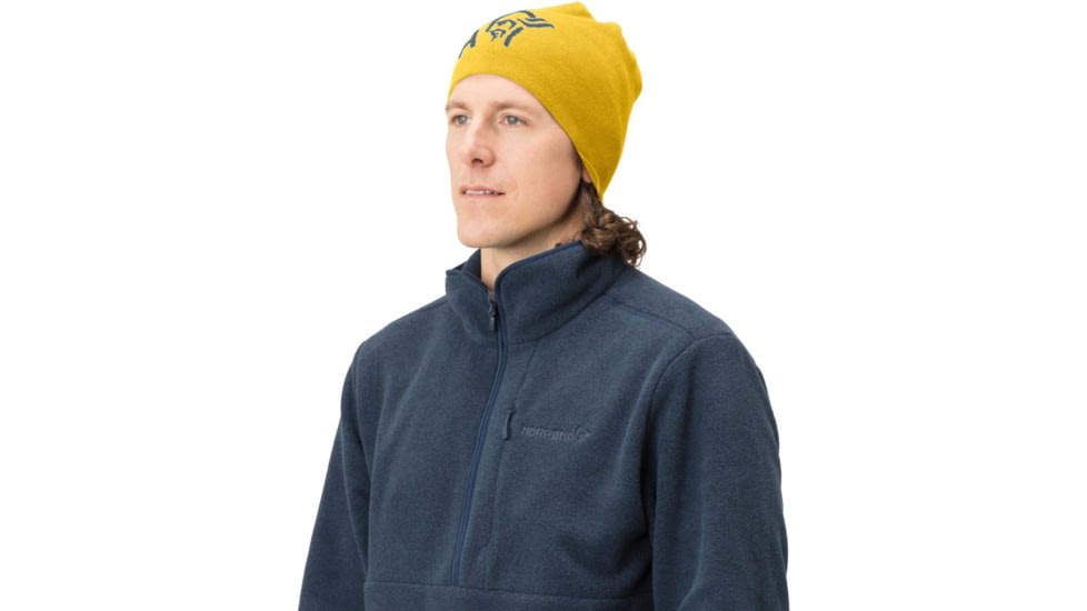Norrona Reversible Cotton Beanie, Sulphur, Large, 1489-15 5010 L