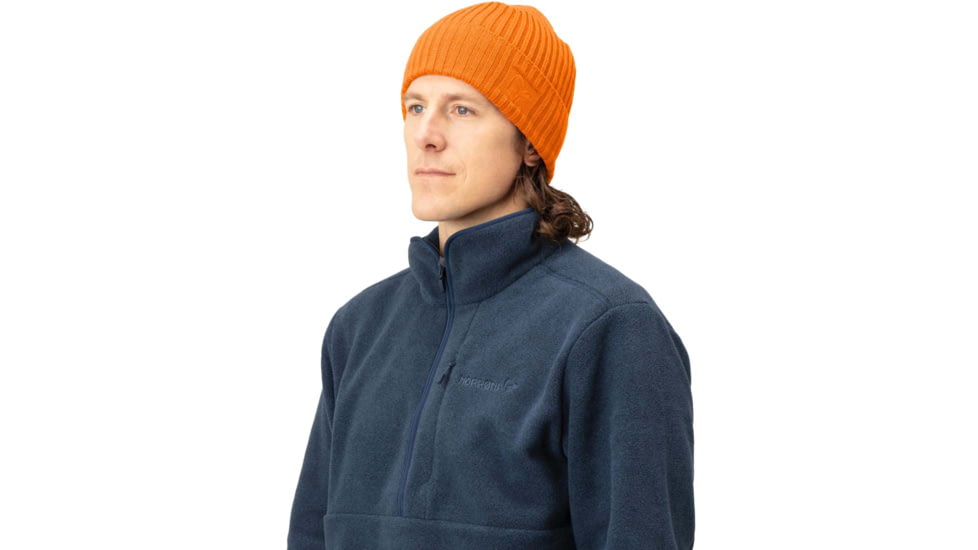 Norrona Rib Beanie, Orange Popsicle, One Size, 5217-20-5540-OS