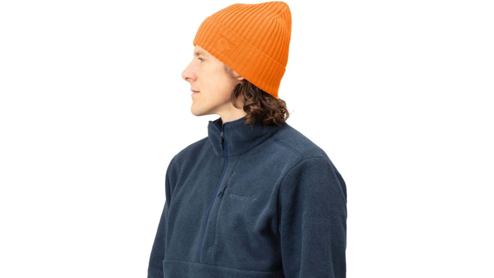 Norrona Rib Beanie, Orange Popsicle, One Size, 5217-20-5540-OS