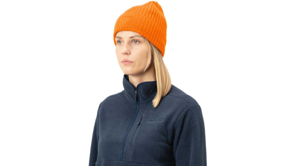 Norrona Rib Beanie, Orange Popsicle, One Size, 5217-20-5540-OS