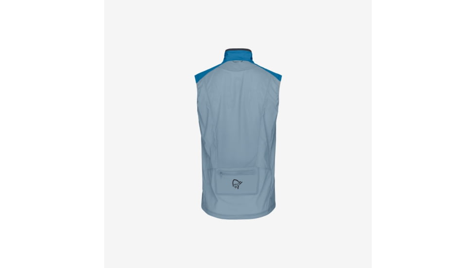Norrona Senja Aero90 Vest - Mens, Mykonos Blue/Blue Fog, Small, 5819-23-6012-S