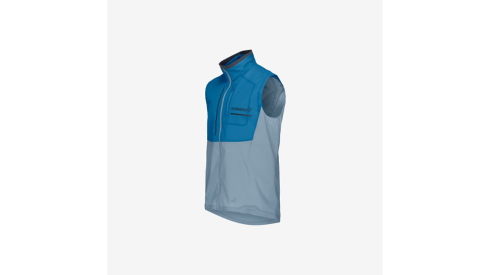 Norrona Senja Aero90 Vest - Mens, Mykonos Blue/Blue Fog, Small, 5819-23-6012-S