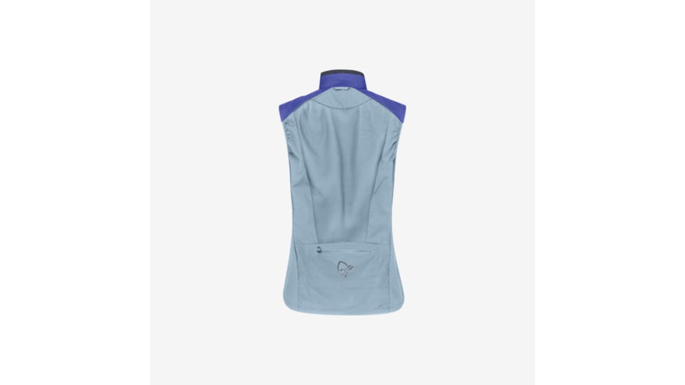 Norrona Senja Aero90 Vest - Womens, Royal Blue/Blue Fog, Extra Small, 5823-23-2015-XS
