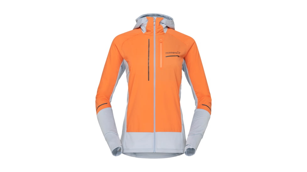 Norrona Senja Alpha90 Zip Hood - Womens, Flamingo, Medium, 5828-23-1251-M