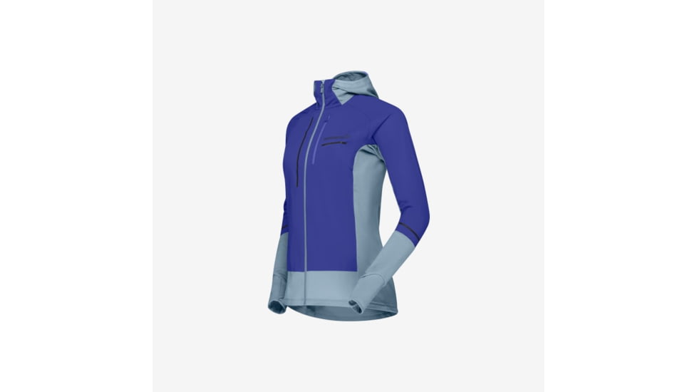 Norrona Senja Alpha90 Zip Hood - Womens, Royal Blue, Large, 5828-23-2011-L
