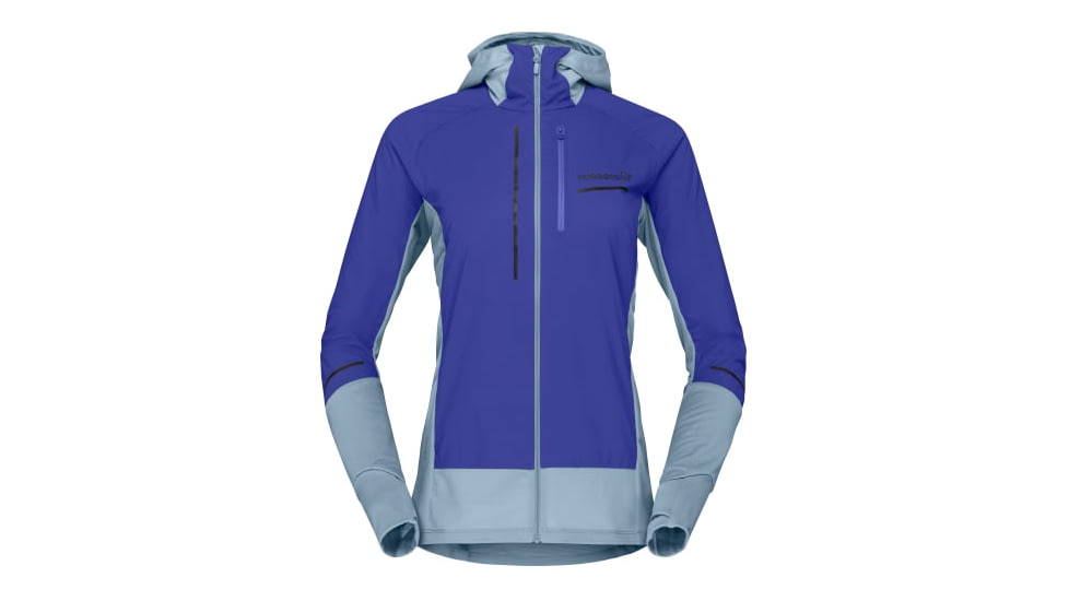 Norrona Senja Alpha90 Zip Hood - Womens, Royal Blue, Large, 5828-23-2011-L