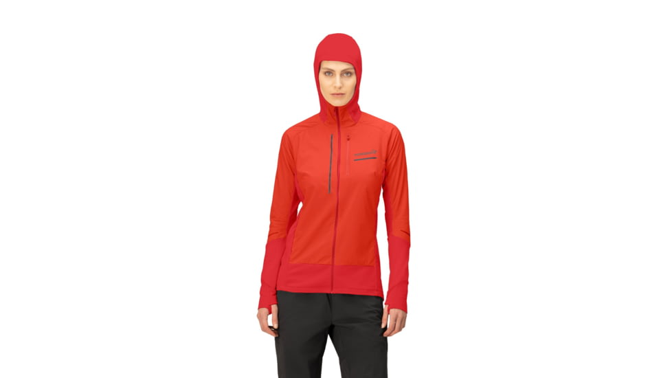 Norrona Senja Alpha90 Zip Hoodie - Womens, Arednalin, Medium, 5828-23-5630-M