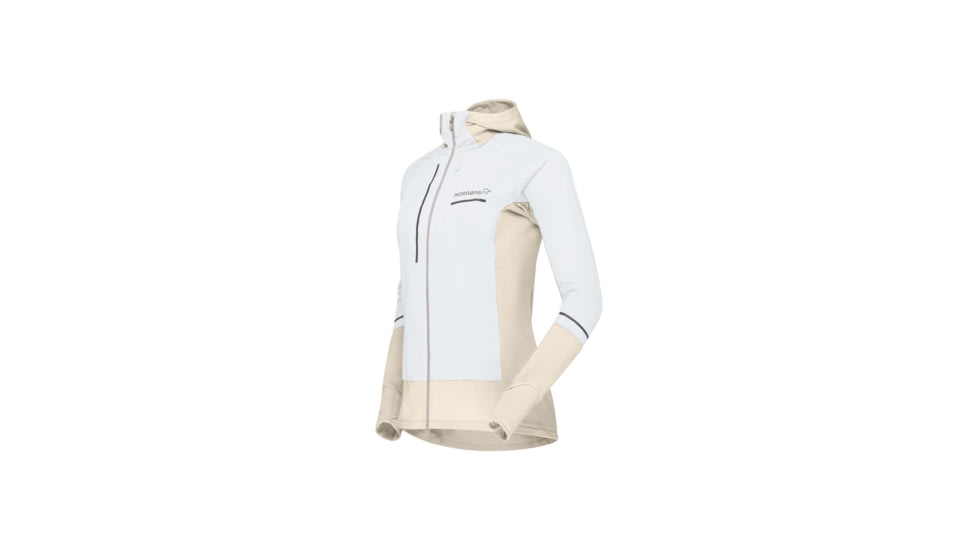 Norrona Senja Alpha90 Zip Hoodie - Womens, Snow White, Medium, 5828-23-9928-M