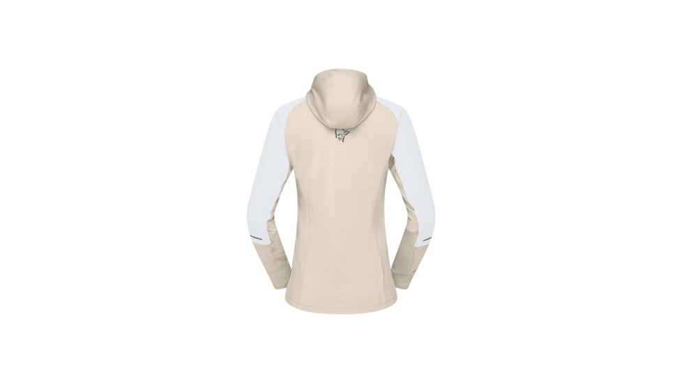 Norrona Senja Alpha90 Zip Hoodie - Womens, Snow White, Medium, 5828-23-9928-M