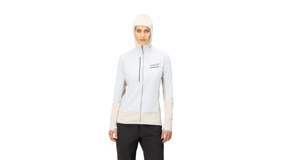 Norrona Senja Alpha90 Zip Hoodie - Womens, Snow White, Medium, 5828-23-9928-M