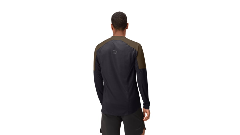Norrona Senja Equaliser Lightweight Long Sleeve Shirt - Mens, Olive Night, Extra Large, 5820-23-3301-XL