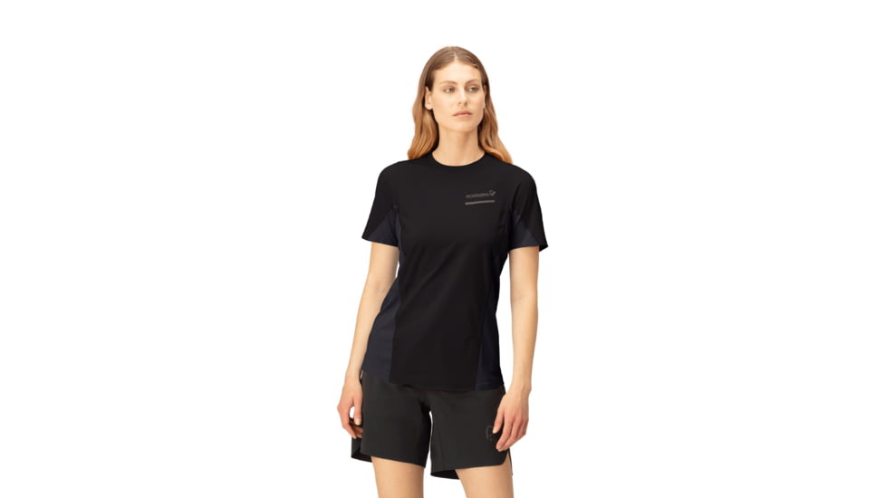 Norrona Senja Equaliser Lightweight T-Shirt - Womens, Caviar, Medium, 5807-23-7718-M