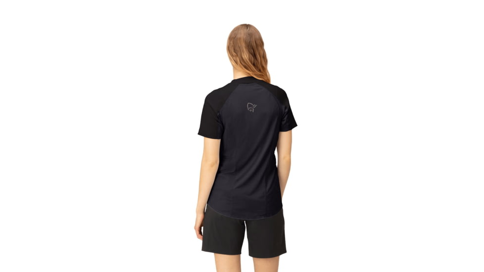 Norrona Senja Equaliser Lightweight T-Shirt - Womens, Caviar, Medium, 5807-23-7718-M