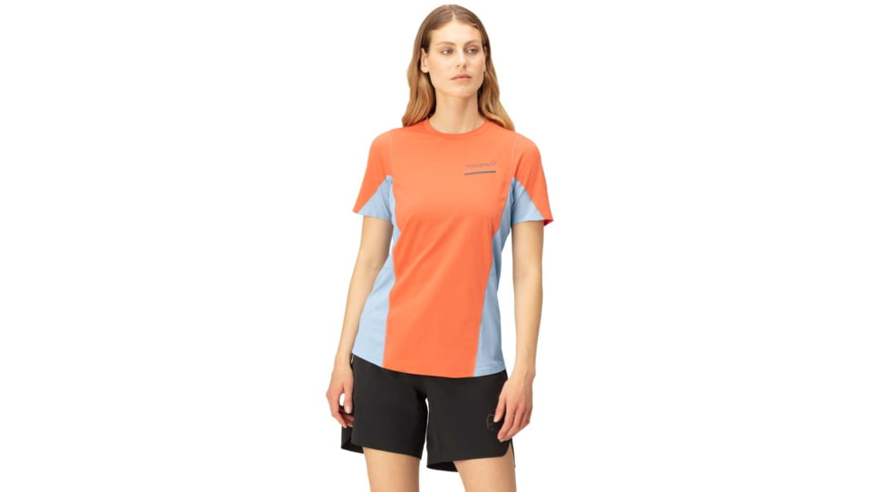 Norrona Senja Equaliser Lightweight T-Shirt - Womens, Flamingo, Medium, 5807-23 1251 M