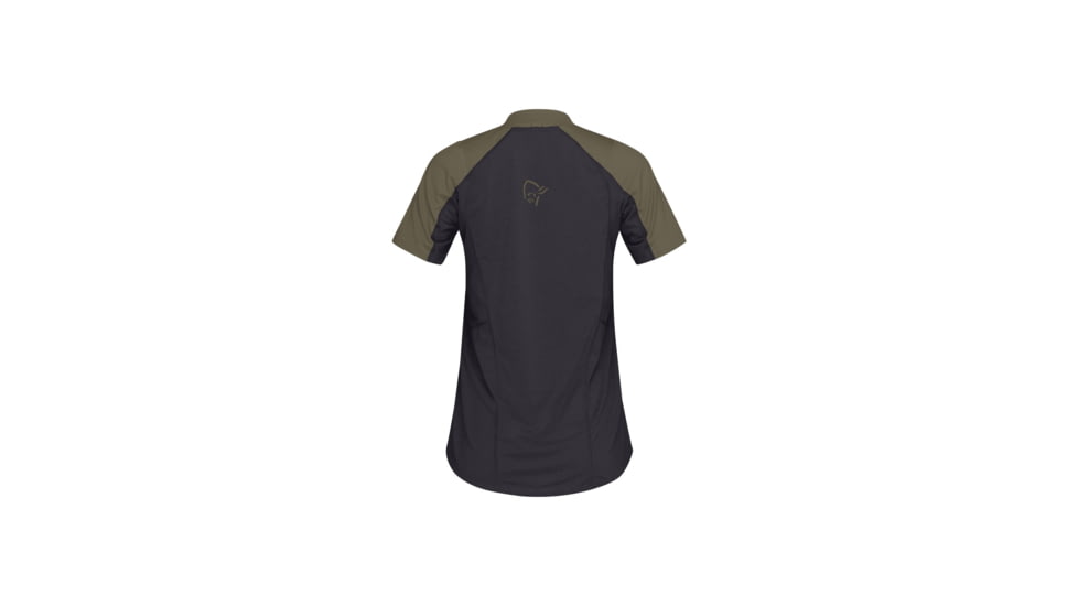Norrona Senja Equaliser Lightweight T-Shirt - Womens, Olive Night, Large, 5807-23-3301-L