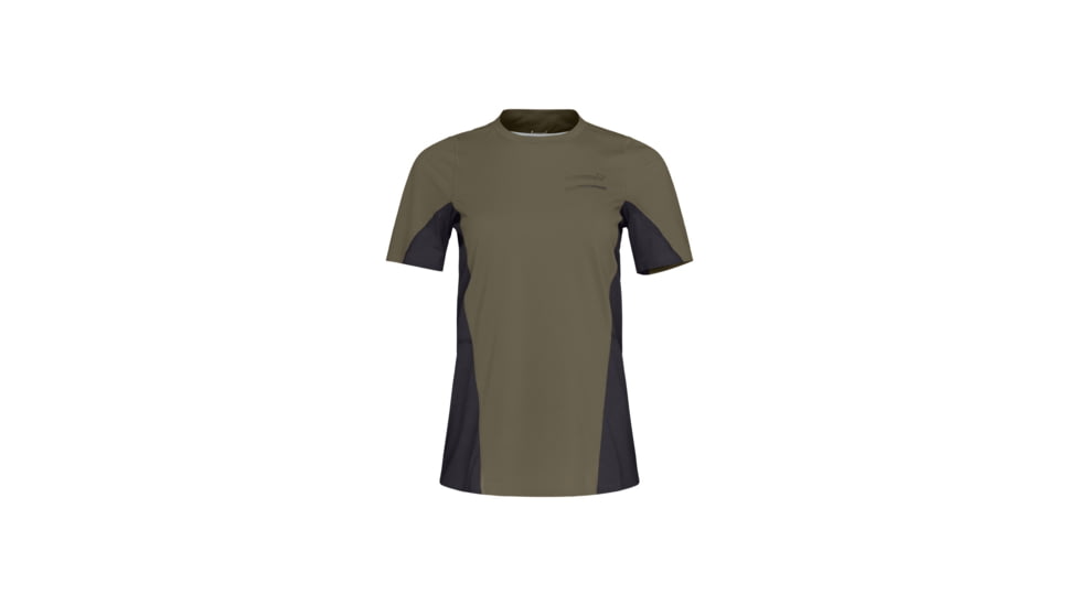 Norrona Senja Equaliser Lightweight T-Shirt - Womens, Olive Night, Large, 5807-23-3301-L