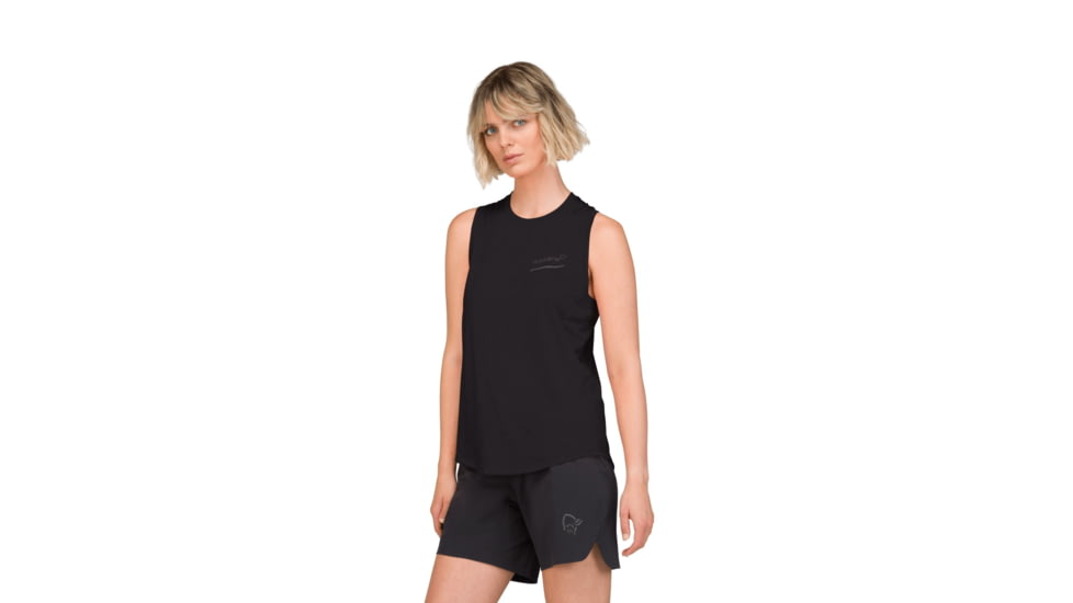 Norrona Senja Equaliser Tank Top - Womens, Caviar, Small, 5810-25-7718-S