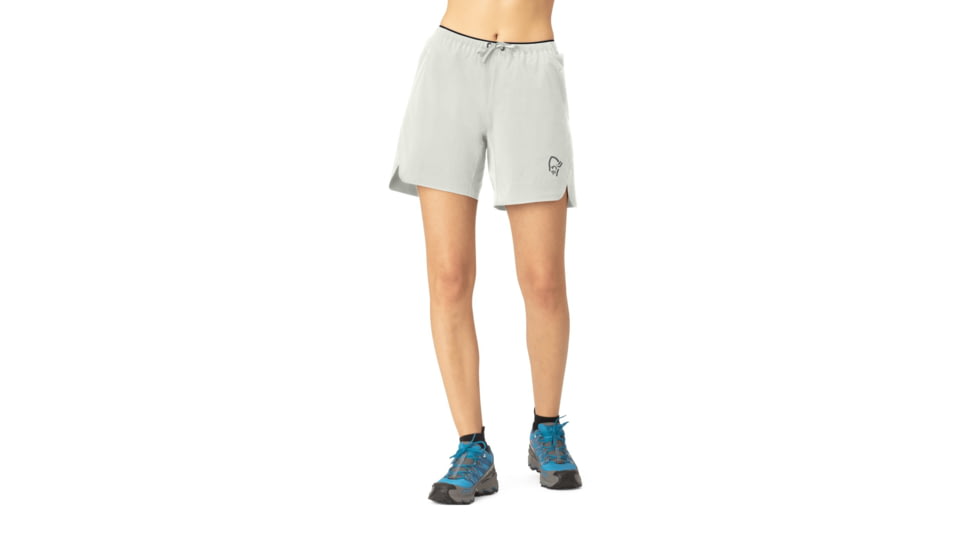 Norrona Senja Flex1 8in Shorts - Womens, Oatmeal, Medium, 5809-23-4411-M