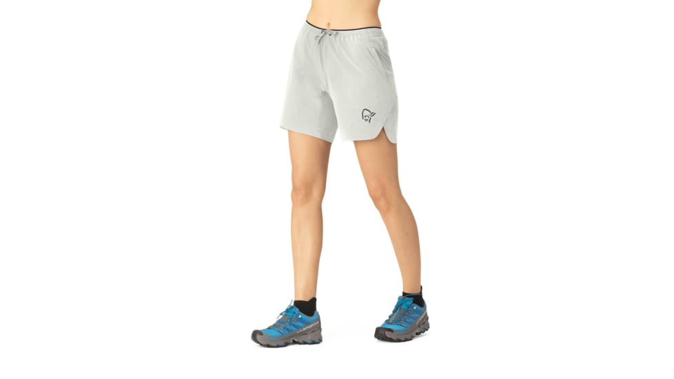Norrona Senja Flex1 8in Shorts - Womens, Oatmeal, Medium, 5809-23-4411-M